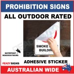 PROHIBITION SIGN - PS003 - NO SMOKING IN THIS AREA